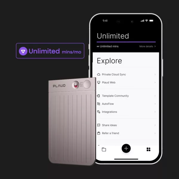 Цифровий диктофон PLAUD Note ChatGPT AI (Starlight) (NB-100-ST)