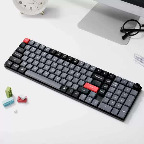 Ігрова клавіатура Keychron K17 Pro 103 Key RGB Hot-swap Gateron MX 2.0 Red (Black) (K17P-H1-UA)